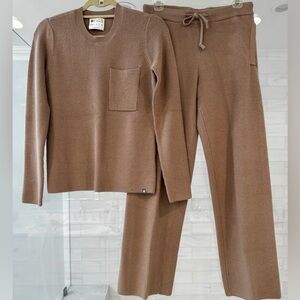 Figs Women's Beige \ Brown Knit Jogger Set — New Without Tags!!!!